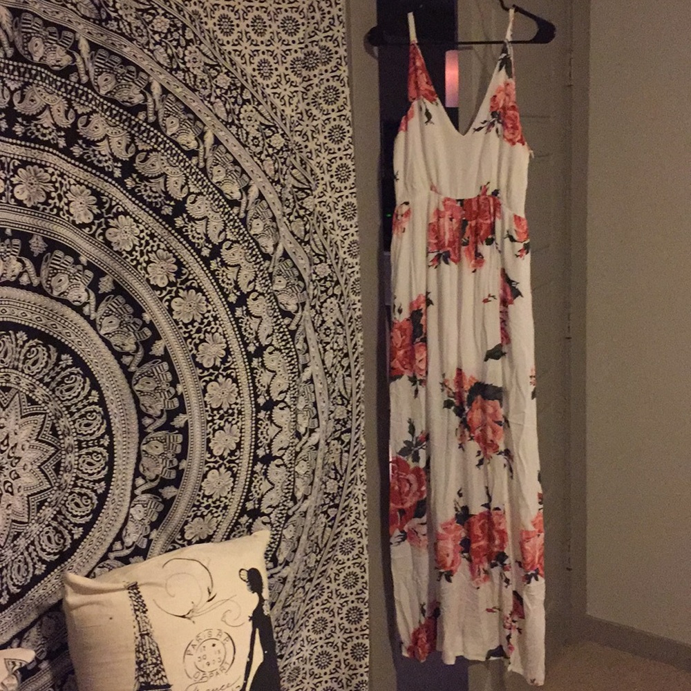 Floral maxi with shoes